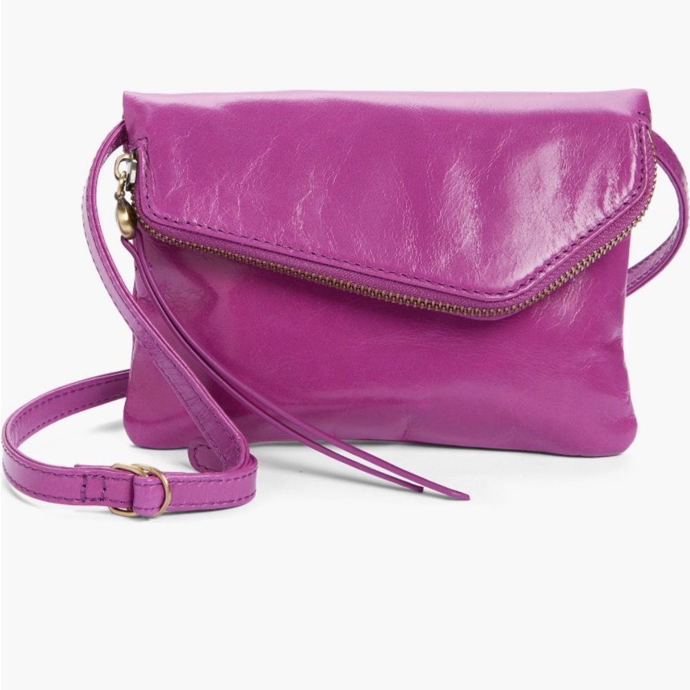 Hobo wink leather crossbody bag violet